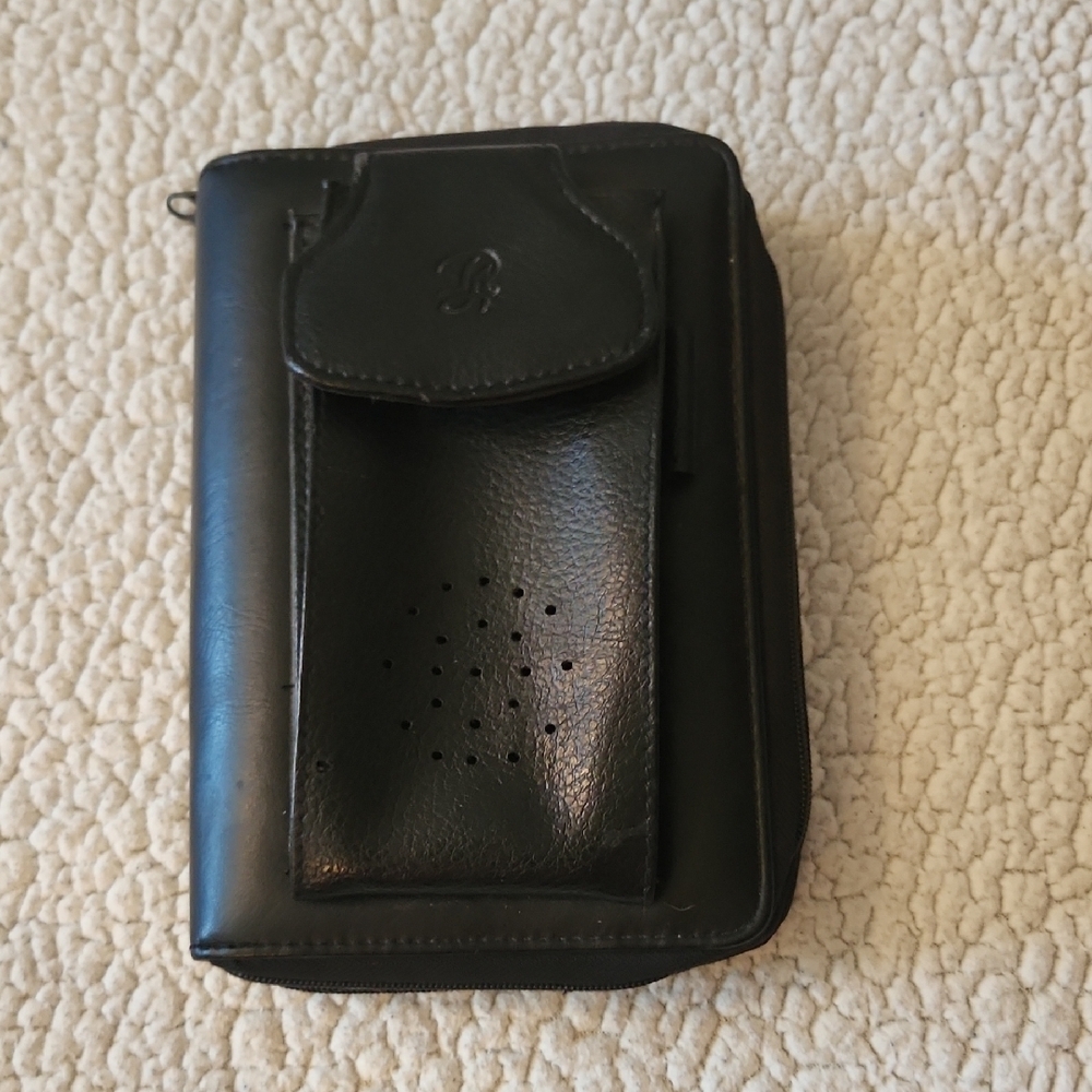 Vintage 90's Philippe Amiel Phone Wallet Organizer Retro Faux Leather